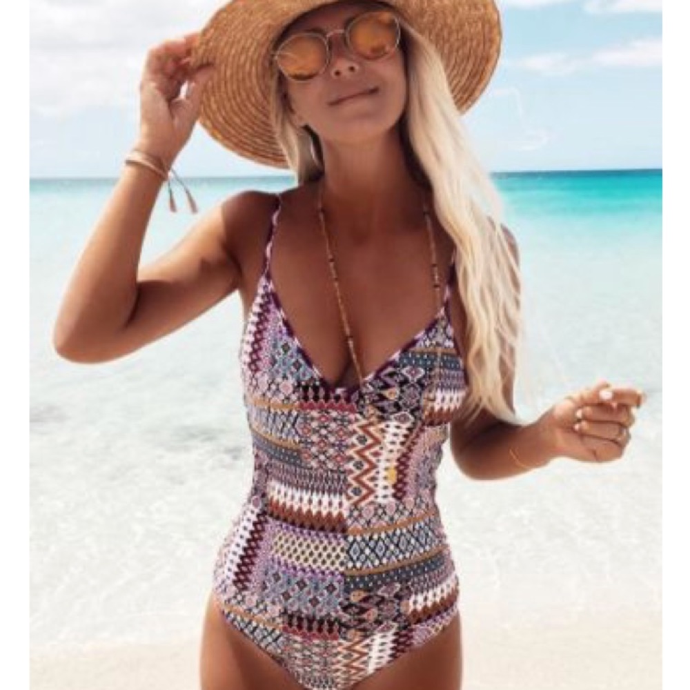 Tiger lily one piece bathing suit!